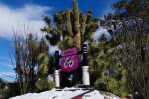 Tempête de neige sur la route 66